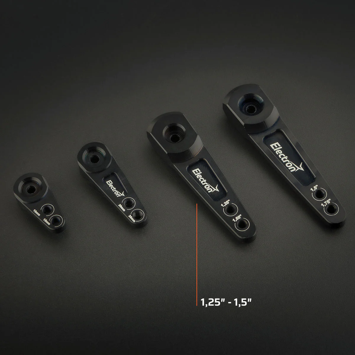 1,25″-1,5″ Aluminum Servo Arm Electron - Image 2