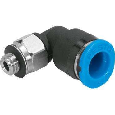 Festo Push-in L-Fitting M5 to 4mm (Threaded Elbow)