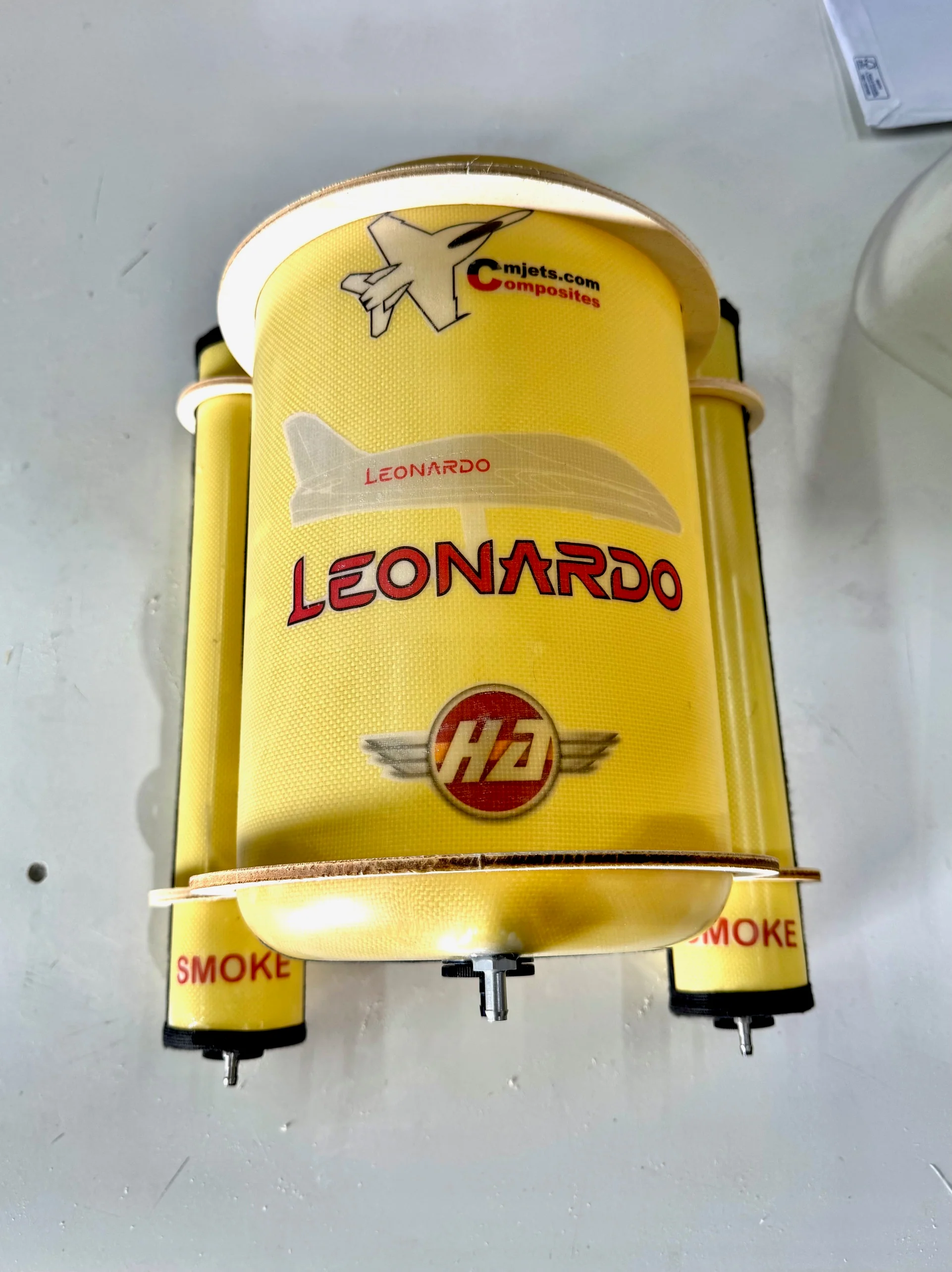 HISPANO AVIACION Kevlar Tank LEONARDO 4m PRO 8l + Smoke 2l