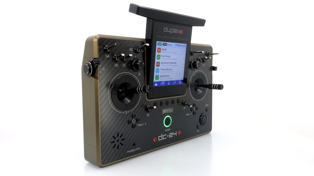 Jeti Duplex DC-24G2 2.4GHz/900MHz NG Carbon Line Bronze w/REX 12 ASSIST and Aluminum case - Image 10