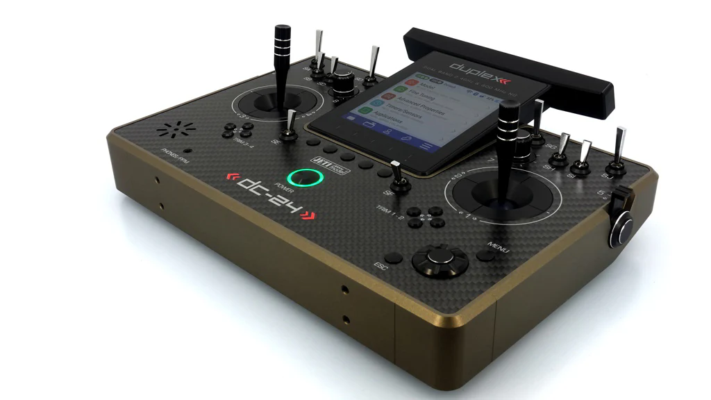 Jeti Duplex DC-24G2 2.4GHz/900MHz NG Carbon Line Bronze w/REX 12 ASSIST and Aluminum case - Image 2