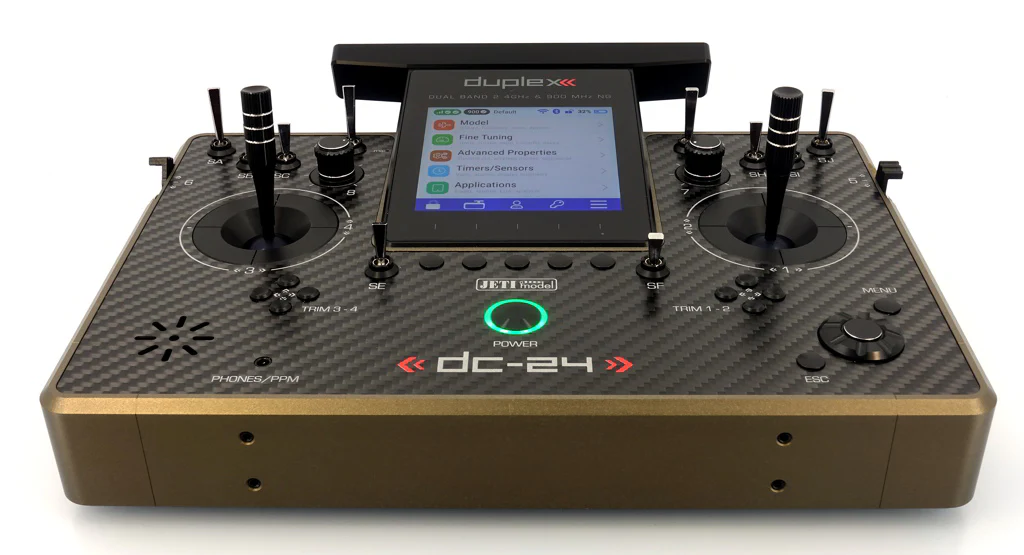 Jeti Duplex DC-24G2 2.4GHz/900MHz NG Carbon Line Bronze w/REX 12 ASSIST and Aluminum case - Image 27