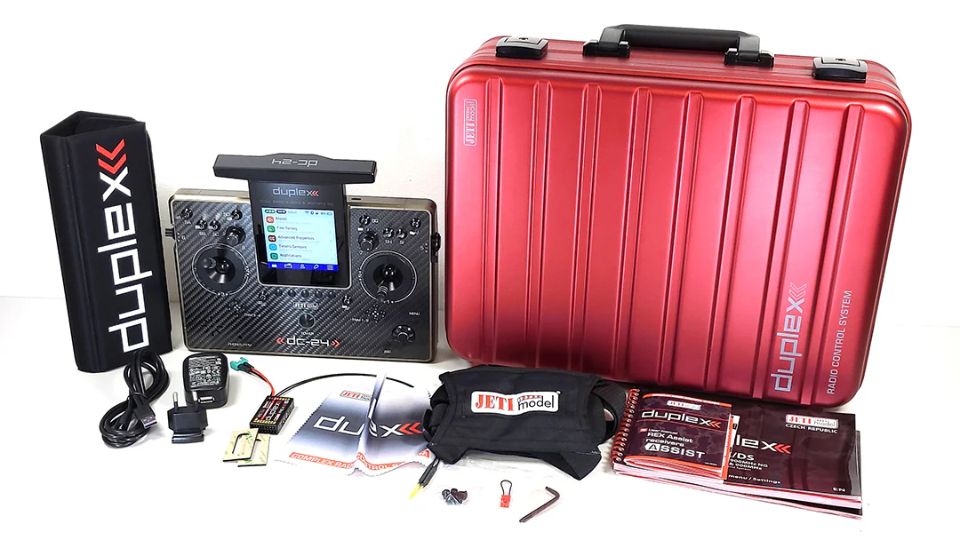 Jeti Duplex DC-24G2 2.4GHz/900MHz NG Carbon Line Bronze w/REX 12 ASSIST and Aluminum case - Image 29
