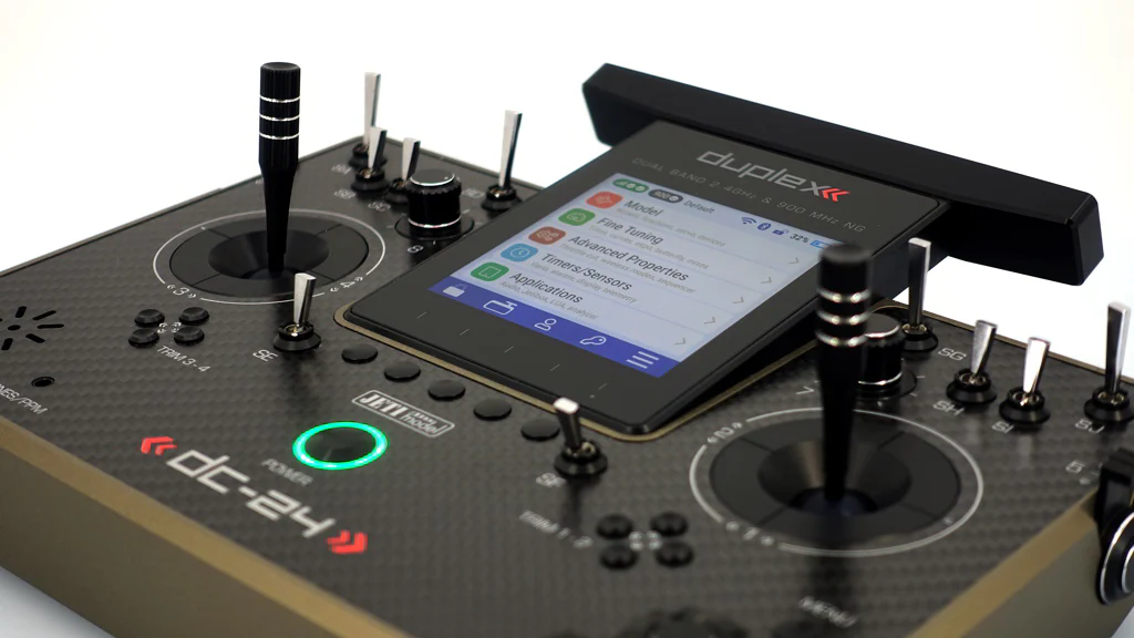 Jeti Duplex DC-24G2 2.4GHz/900MHz NG Carbon Line Bronze w/REX 12 ASSIST and Aluminum case - Image 3