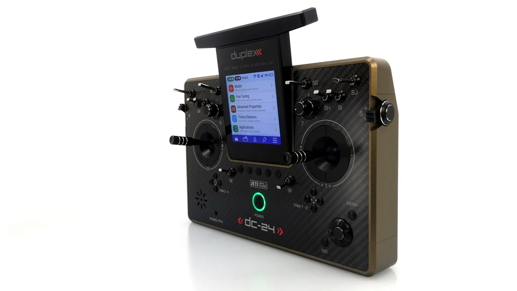 Jeti Duplex DC-24G2 2.4GHz/900MHz NG Carbon Line Bronze w/REX 12 ASSIST and Aluminum case - Image 9