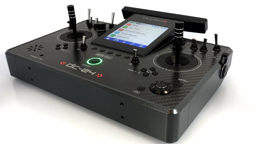 Jeti Duplex DC-24G2 2.4GHz/900MHz NG Carbon Line GRAY w/REX 12 ASSIST and Aluminum case - Image 17