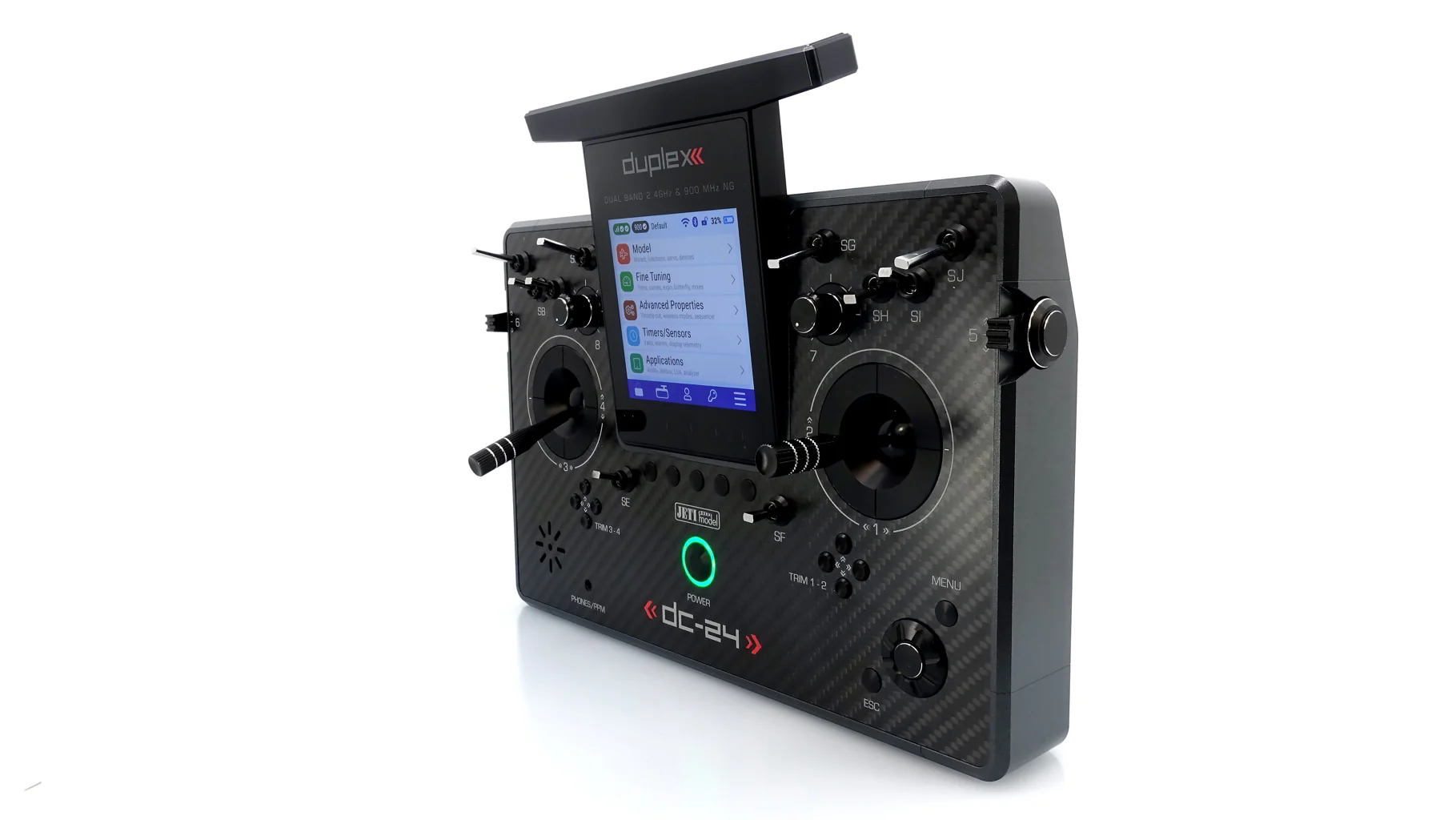 Jeti Duplex DC-24G2 2.4GHz/900MHz NG Carbon Line GRAY w/REX 12 ASSIST and Aluminum case - Image 20