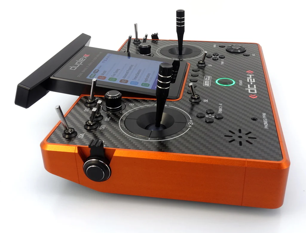 Jeti Duplex DC-24G2 2.4GHz/900MHz NG Carbon Line ORANGE ANODIZED - Image 10