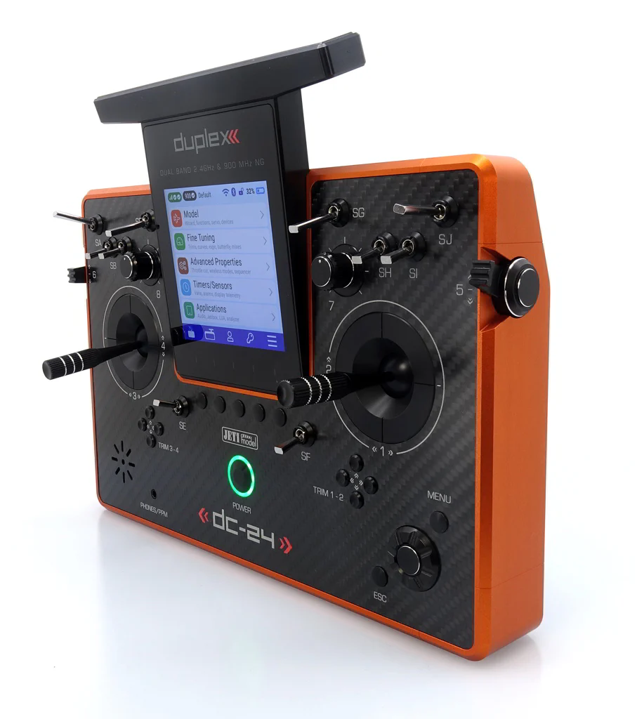 Jeti Duplex DC-24G2 2.4GHz/900MHz NG Carbon Line ORANGE ANODIZED - Image 12