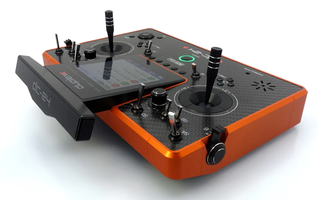 Jeti Duplex DC-24G2 2.4GHz/900MHz NG Carbon Line ORANGE ANODIZED - Image 9