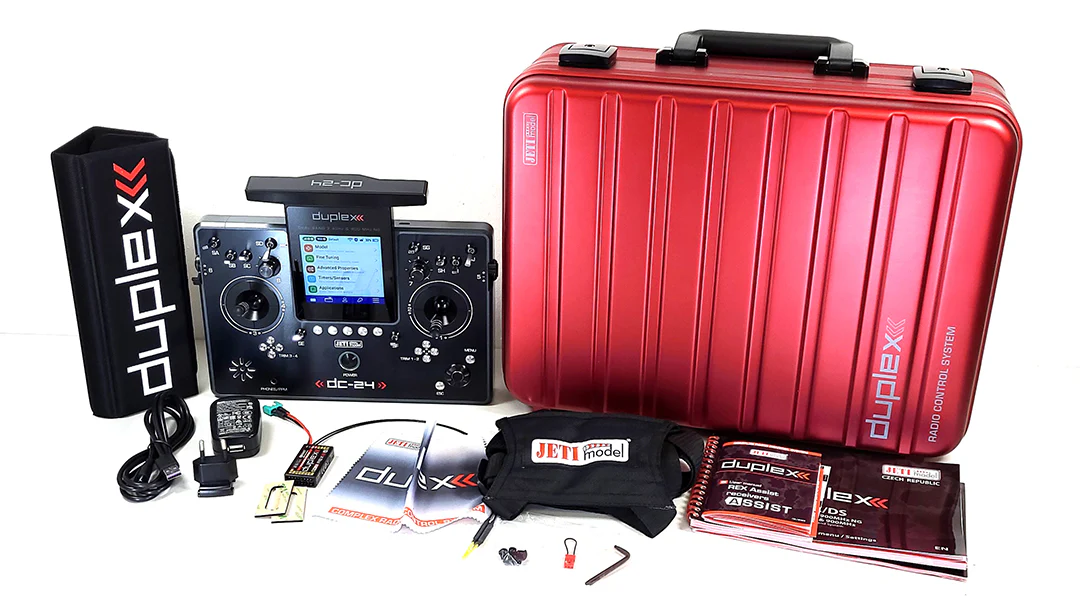 Jeti Duplex DC-24G2 2.4GHz/900MHz NG Carbon Line Purple Limited Edition & w/REX 12 ASSIST and Aluminum case - Image 4