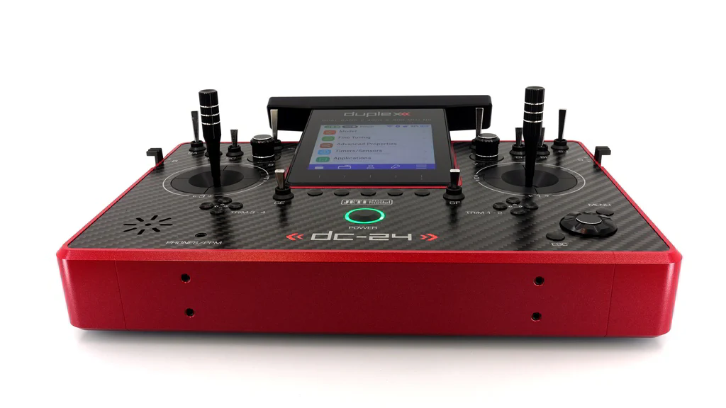 Jeti Duplex DC-24G2 2.4GHz/900MHz NG Carbon Line RUBY w/REX 12 ASSIST and Aluminum case - Image 15