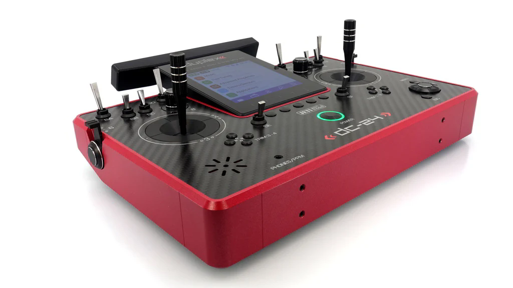 Jeti Duplex DC-24G2 2.4GHz/900MHz NG Carbon Line RUBY w/REX 12 ASSIST and Aluminum case - Image 7