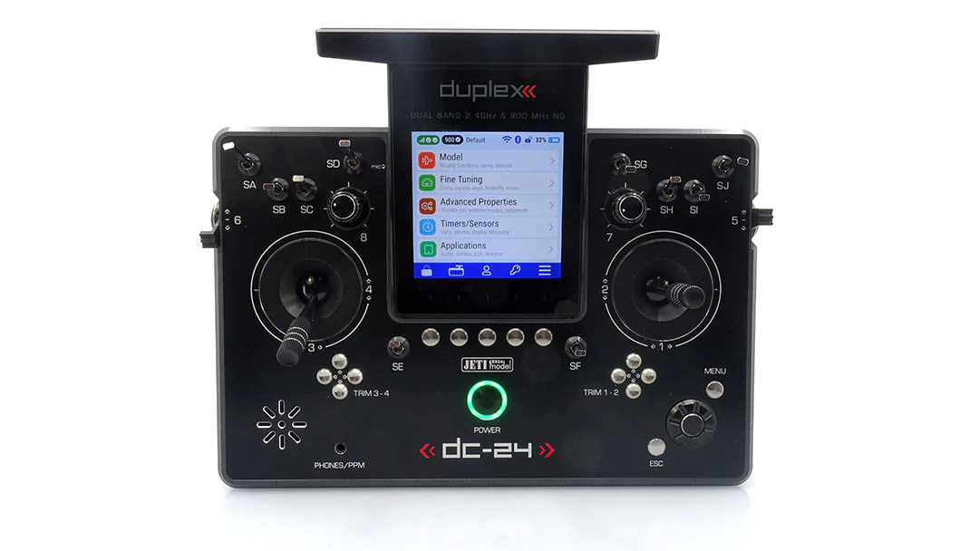 Jeti Duplex DC-24G2 2.4GHz/900MHz Standard Gray w/REX 10 ASSIST and Aluminum case - Image 10