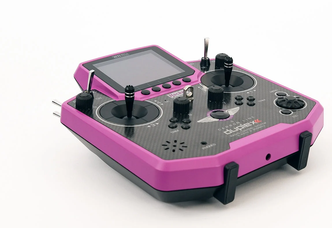 Jeti Duplex DS-12 Carbon Purple Multimode Special Edition 2.4GHz/900MHz w/Rx REX R7, Aluminum Tx Case Radio System - Image 4