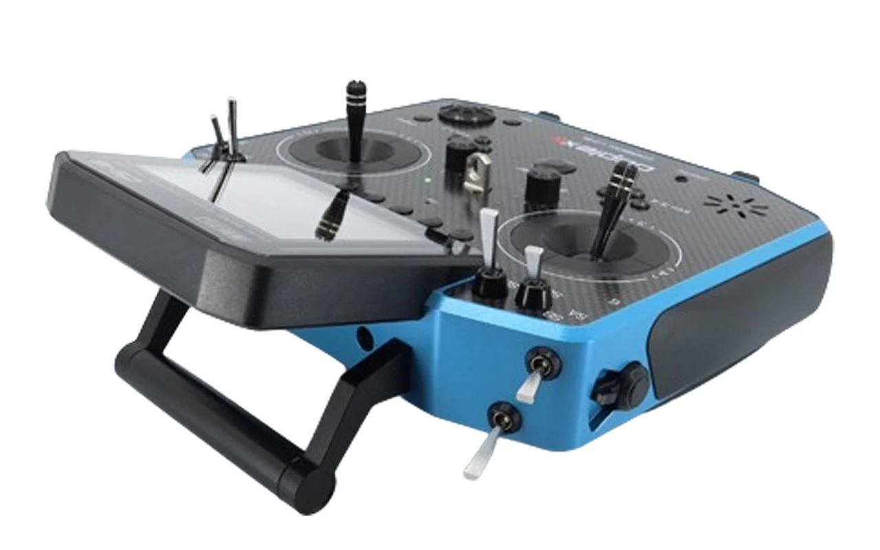 Jeti Duplex DS-16 G2 Carbon BLUE 2.4GHz/900MHz w/Rx R10, Aluminum Tx Case Radio System - Image 2