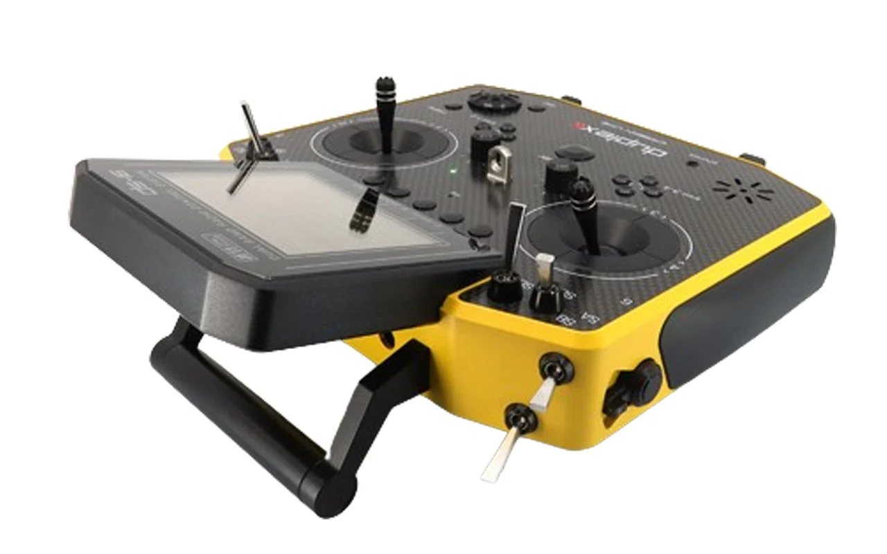 Jeti Duplex DS-16 G2 Carbon YELLOW 2.4GHz/900MHz w/Rx R10, Aluminum Tx Case Radio System - Image 2