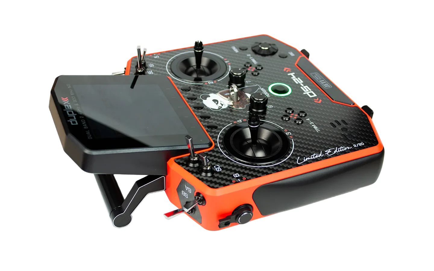 Jeti Duplex DS-24G2 2.4GHz/900MHz NG Carbon Line AEROPANDA SPECIAL EDITION - ORANGE CERAKOTE w/REX 12 ASSIST and Aluminum case - Image 4