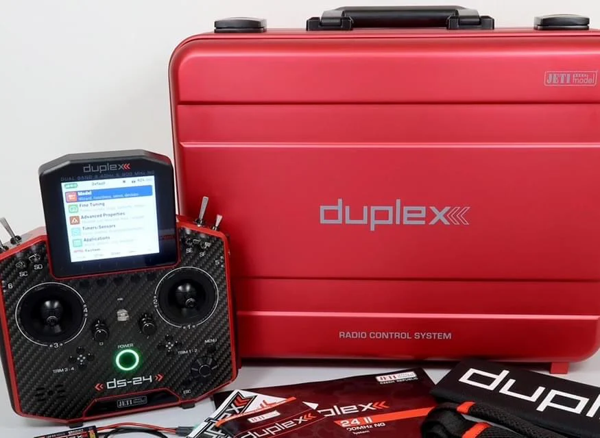Jeti Duplex DS-24G2 2.4GHz/900MHz NG Carbon Line BLACK ANODIZED w/REX 12 ASSIST and Aluminum case - Image 15