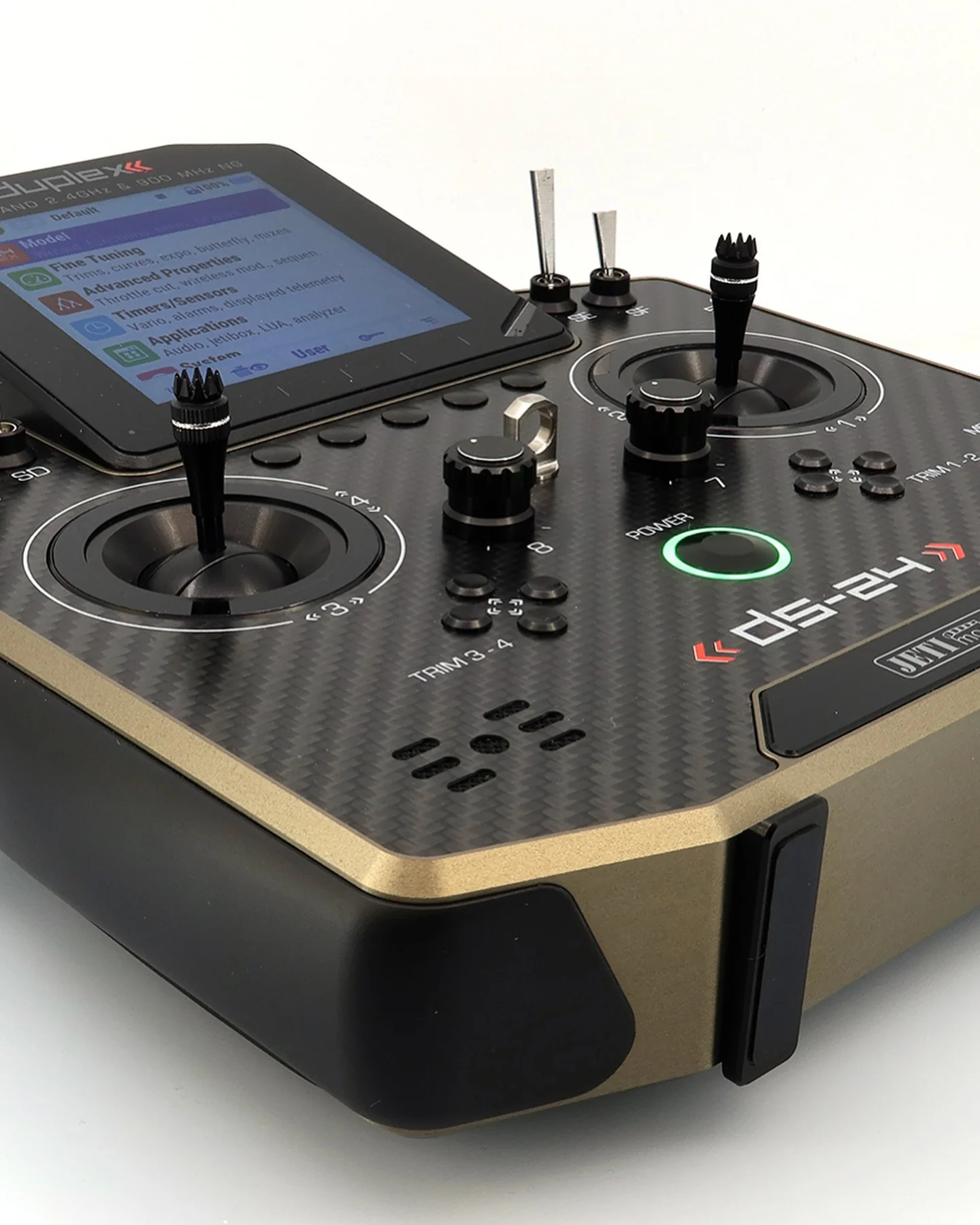 Jeti Duplex DS-24G2 2.4GHz/900MHz NG Carbon Line BRONZE ANODIZED w/REX 12 ASSIST and Aluminum case