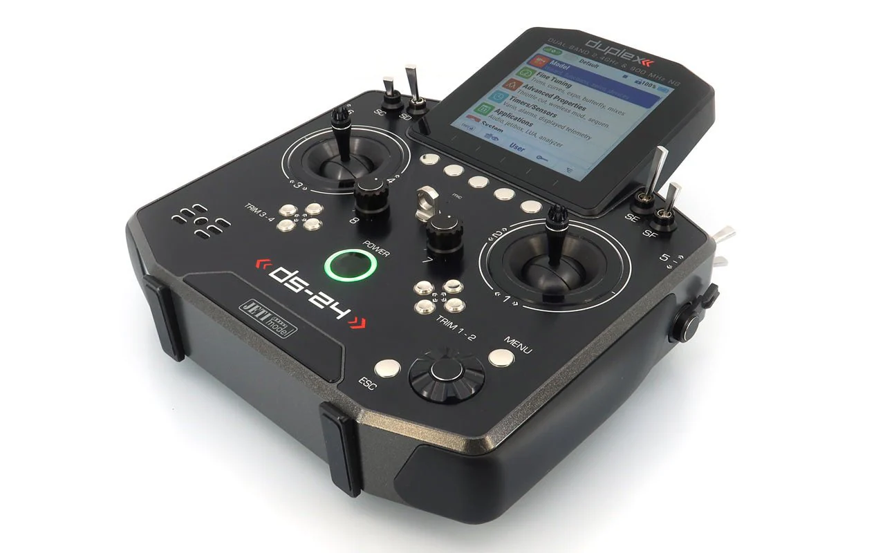 Jeti Duplex DS-24G2 2.4GHz/900MHz NG GRAY LACQUER w/REX 12 ASSIST and Aluminum case
