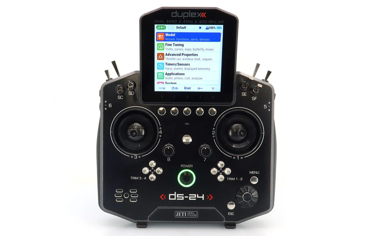 Jeti Duplex DS-24G2 2.4GHz/900MHz NG GRAY LACQUER w/REX 12 ASSIST and Aluminum case - Image 2
