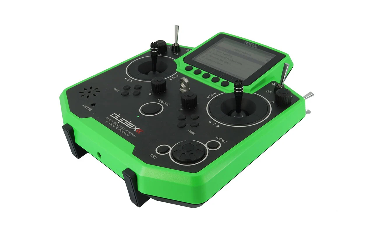 Jeti Duplex Radio DS-12 GREEN 2.4GHz/900MHz w/Telemetry Transmitter Only Radio - Image 2