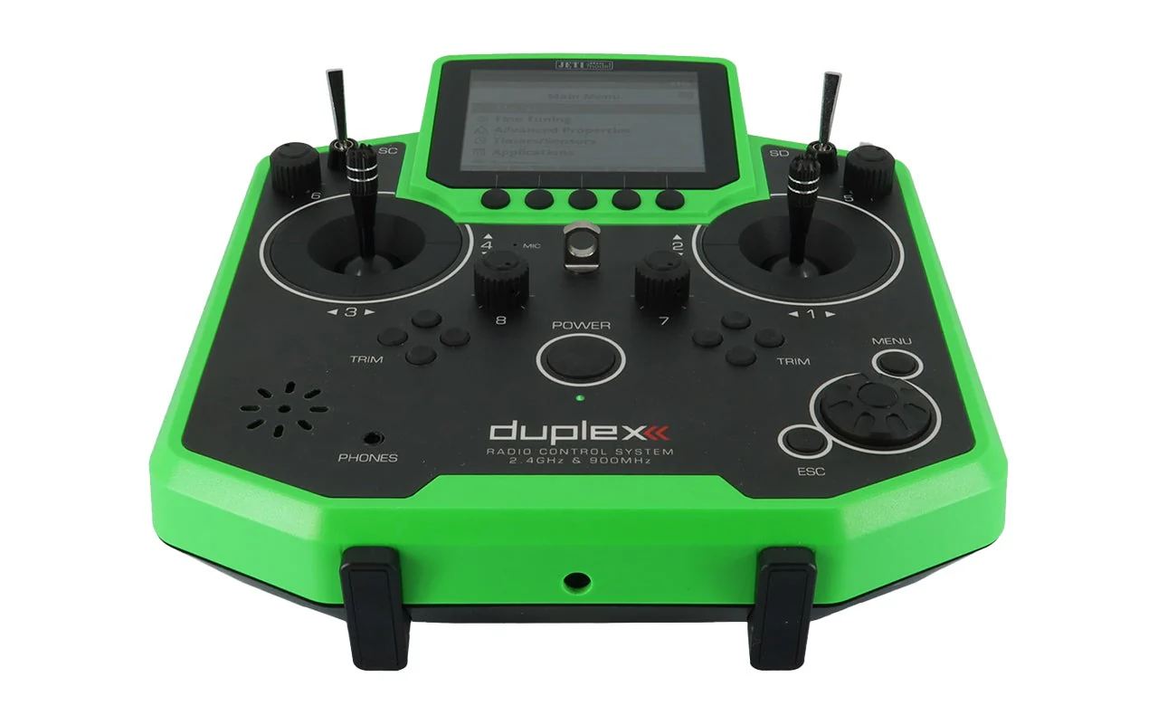 Jeti Duplex Radio DS-12 GREEN 2.4GHz/900MHz w/Telemetry Transmitter Only Radio - Image 3