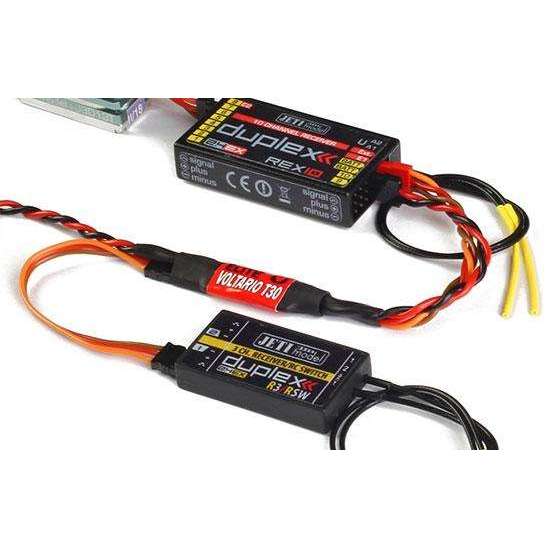 Jeti Wireless RC Power Switch R3/RSW w/Telemetry Sensor Current/Voltage/Capacity Elite Voltario T30 12V/10A