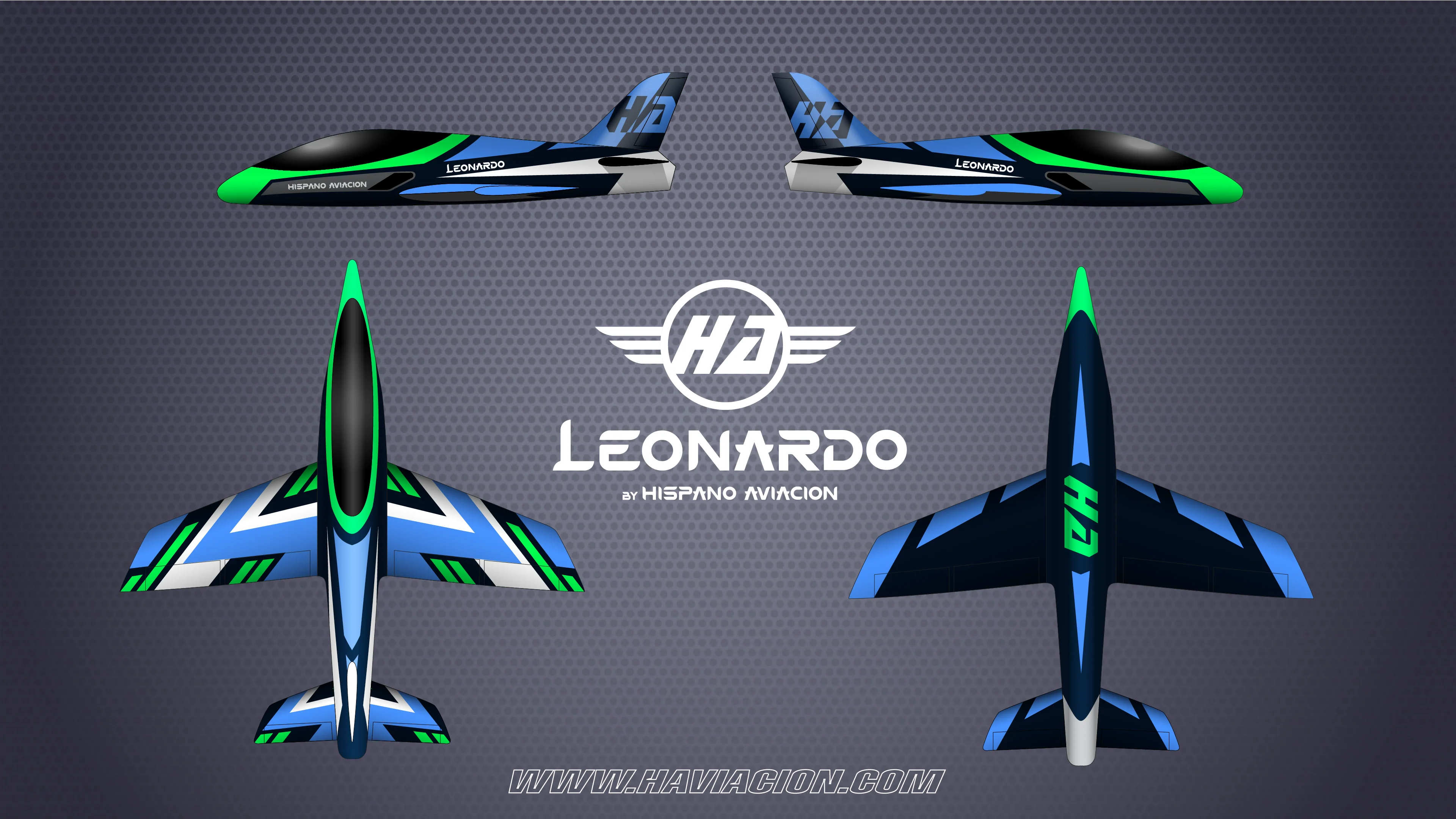 LEONARDO 4M BLUE/GREEN Scheme by HA