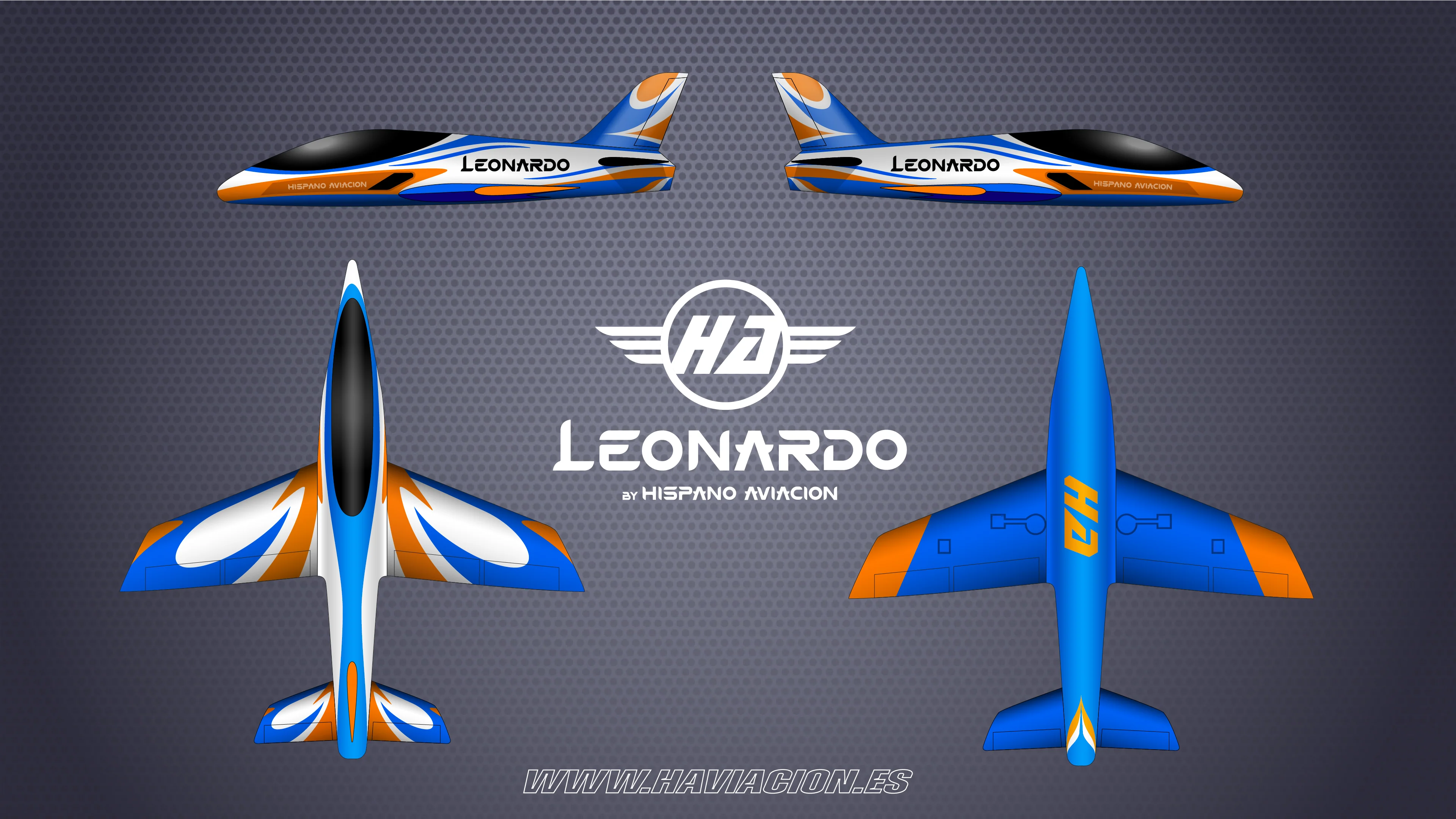 LEONARDO 3M Blue/Orange Sport Scheme by HA