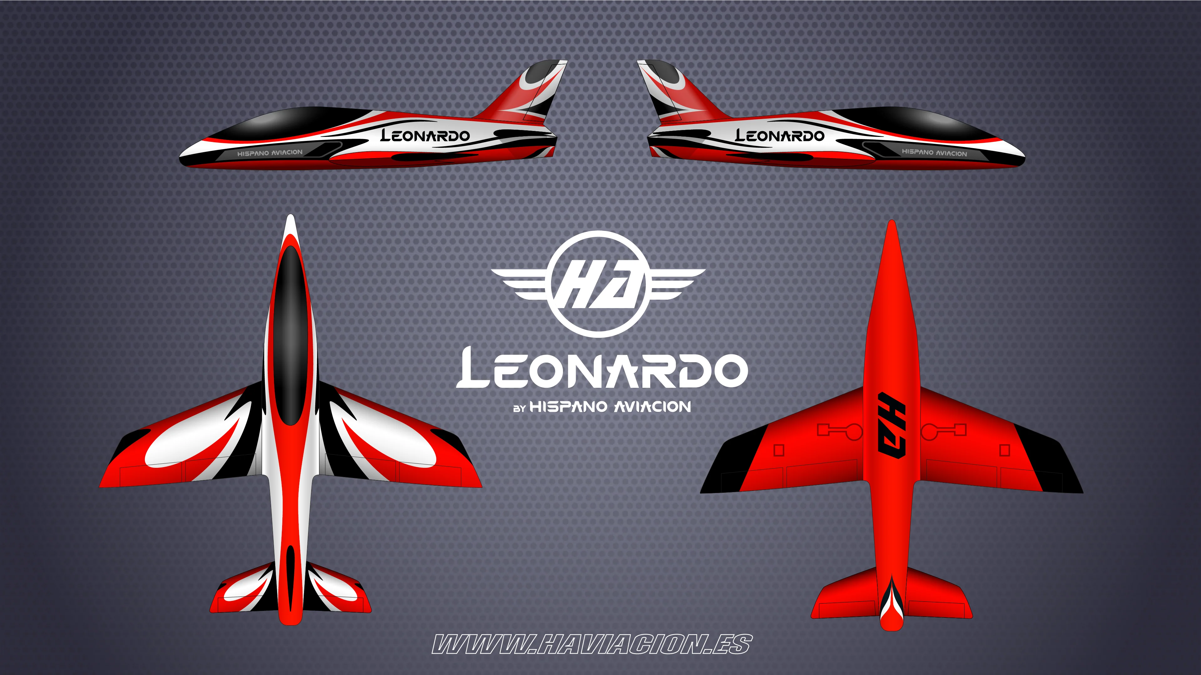 LEONARDO 4M Red Sport Scheme by HA