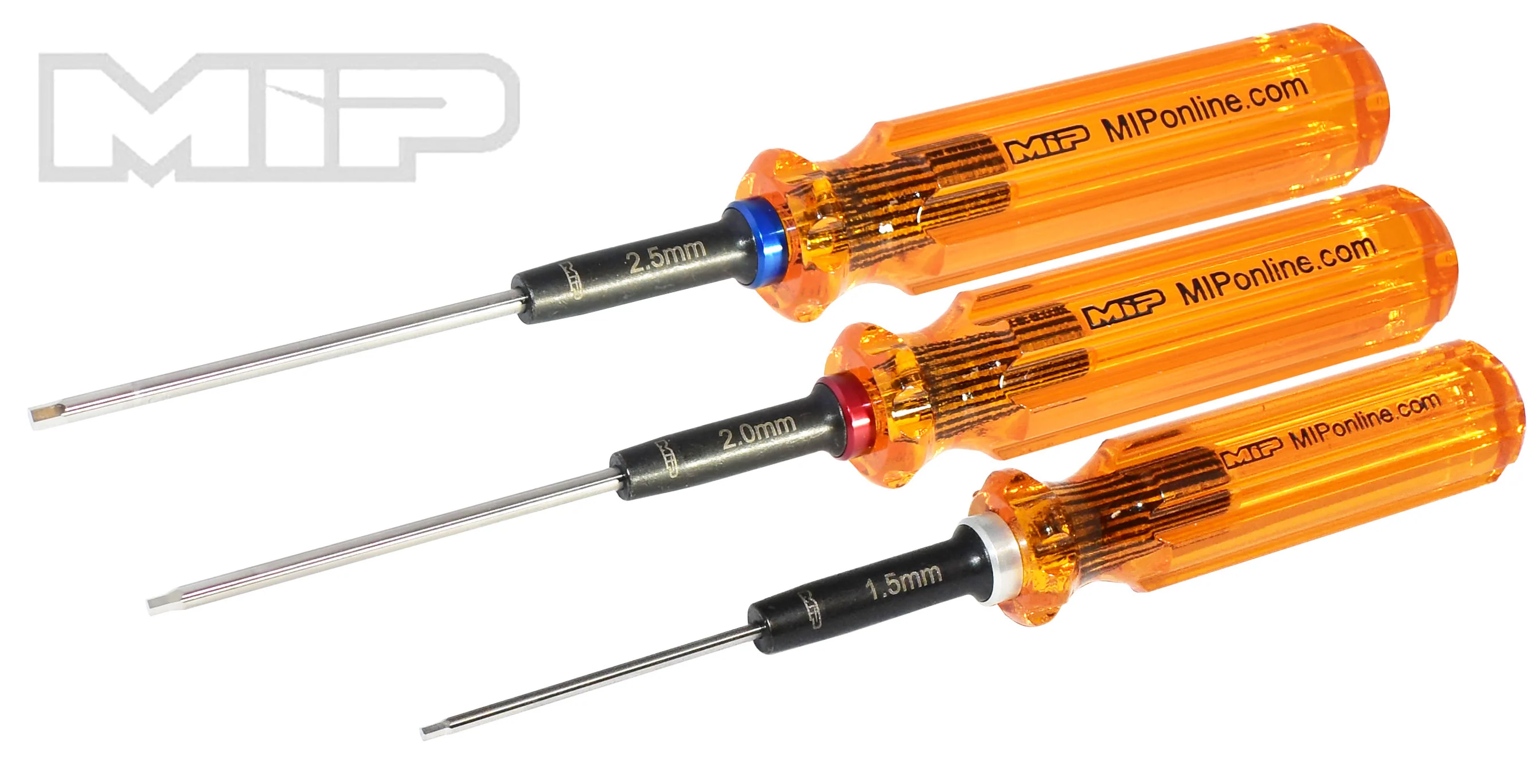 MIP #9602 - MIP Hex Driver Wrench Set Gen 2, Metric (3), 1.5mm, 2.0mm, & 2.5mm