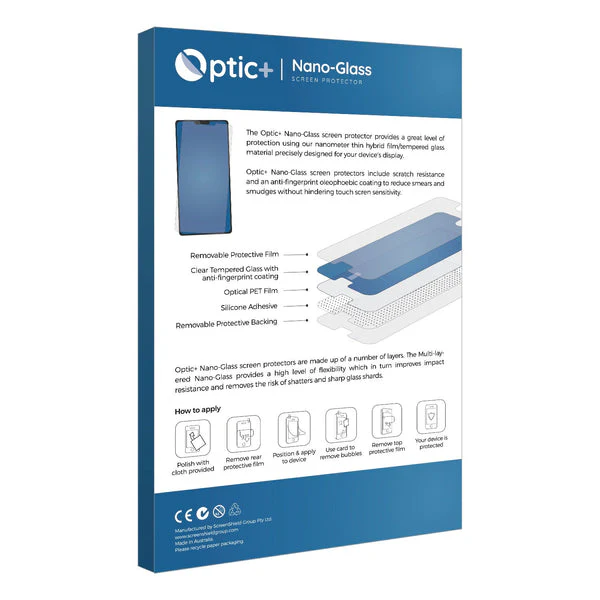 Optic+ Nano Glass Screen Protector for Jeti Duplex DS-12 - Image 2