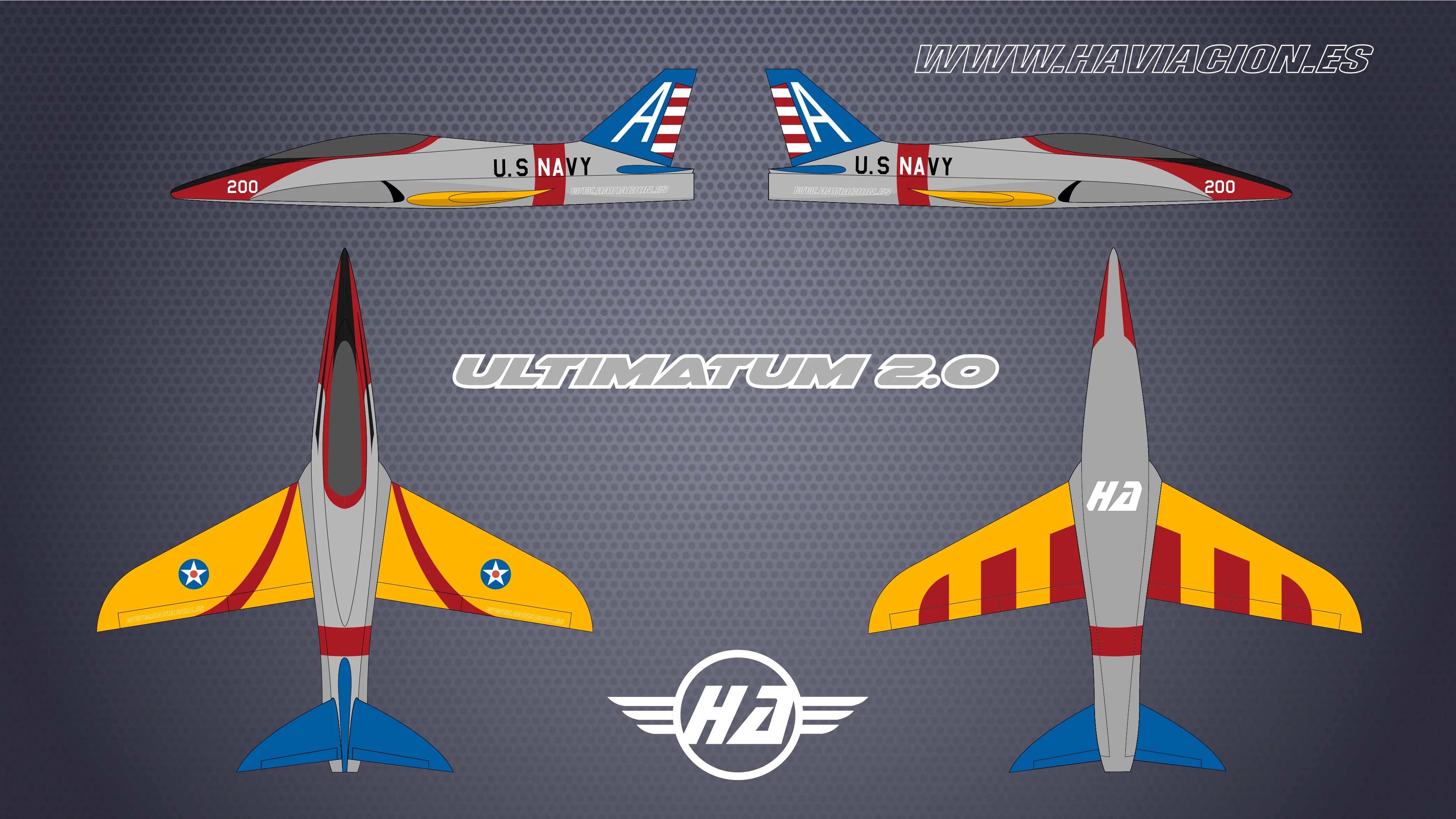 ULTIMATUM 2.0 (U2) Navy Yellow
